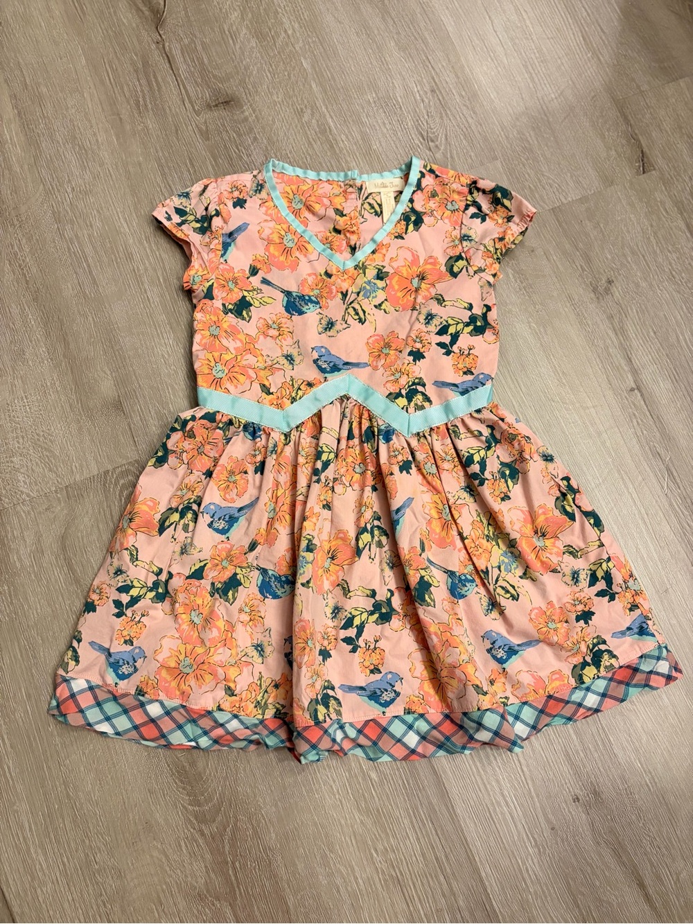 Matilda Jane Friends Forever Sienna Bluebird Dress Girls Size 6 Floral